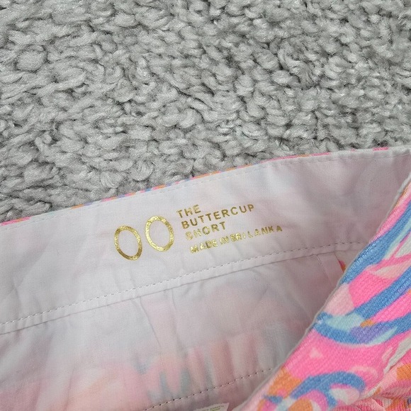 Lilly Pulitzer Buttercup Shorts Womens 00 Scalloped Hem Beach Resort Vacation - Picture 5 of 14